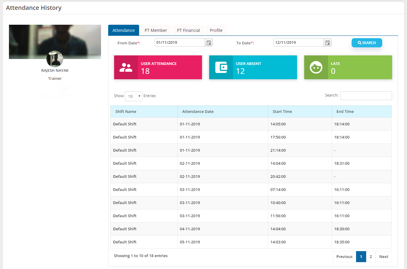 Gym management systems